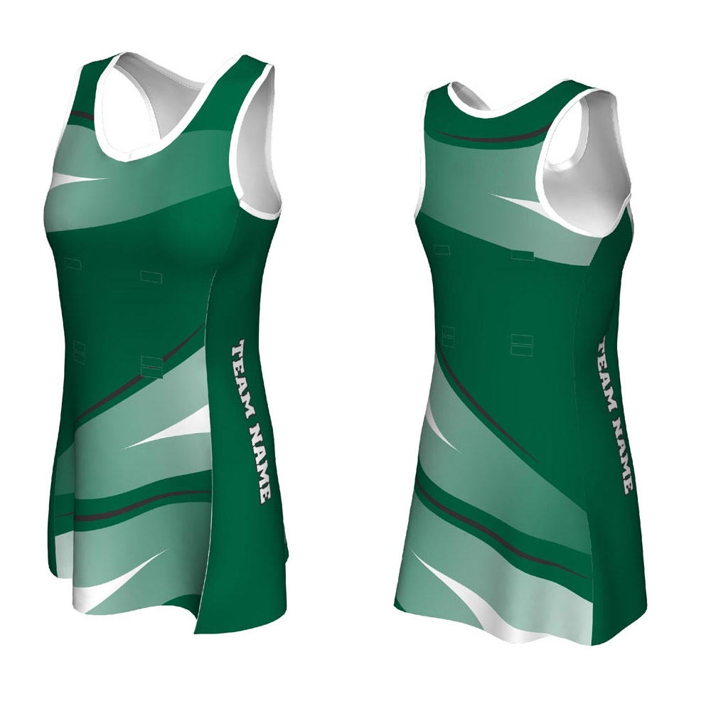 new Sublimated custom team netball uniforms