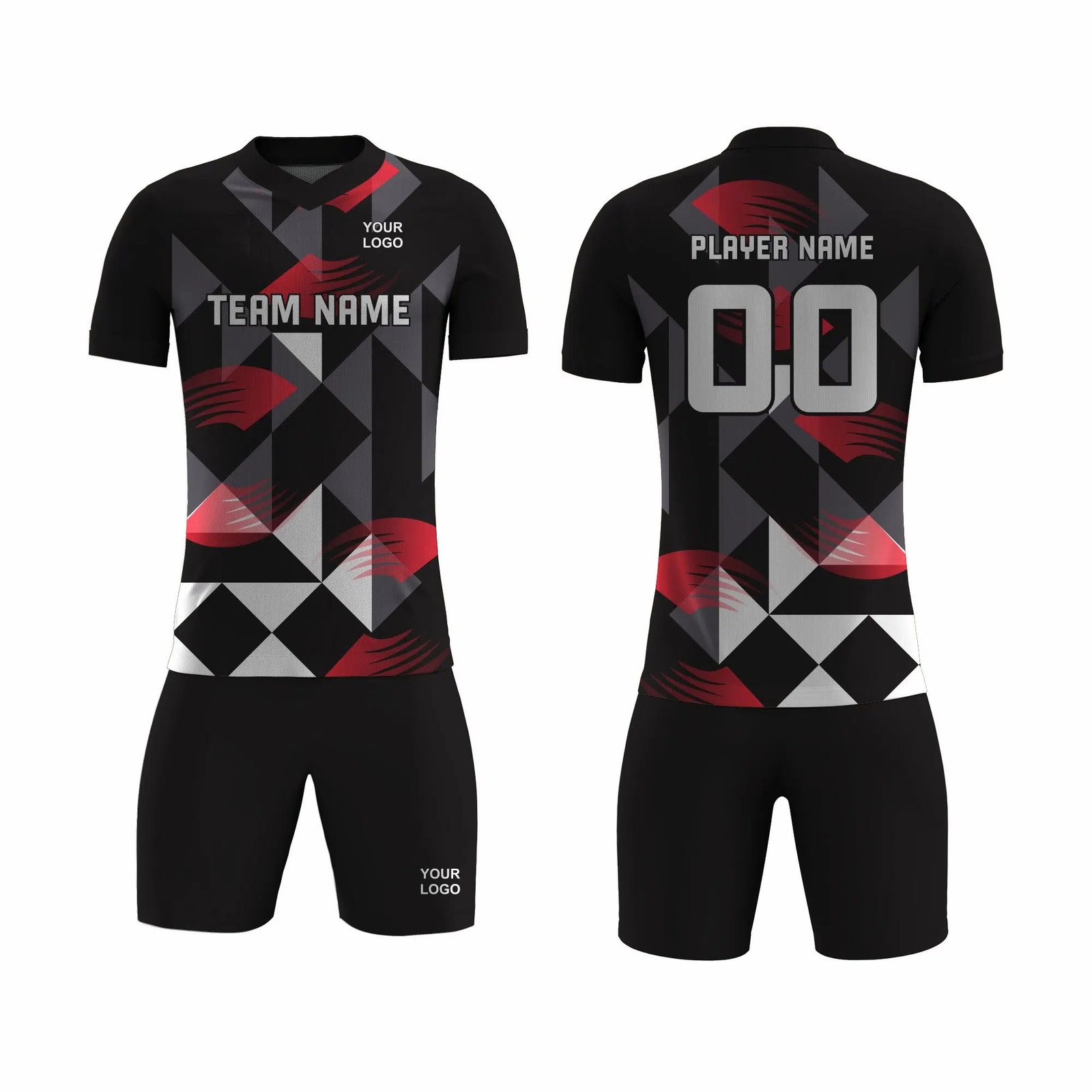 Black and Grey Badminton Uniform