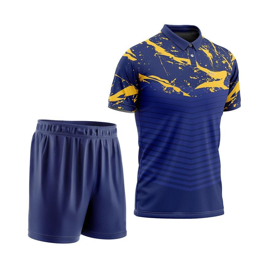 Blue and Yellow Badminton Uniform