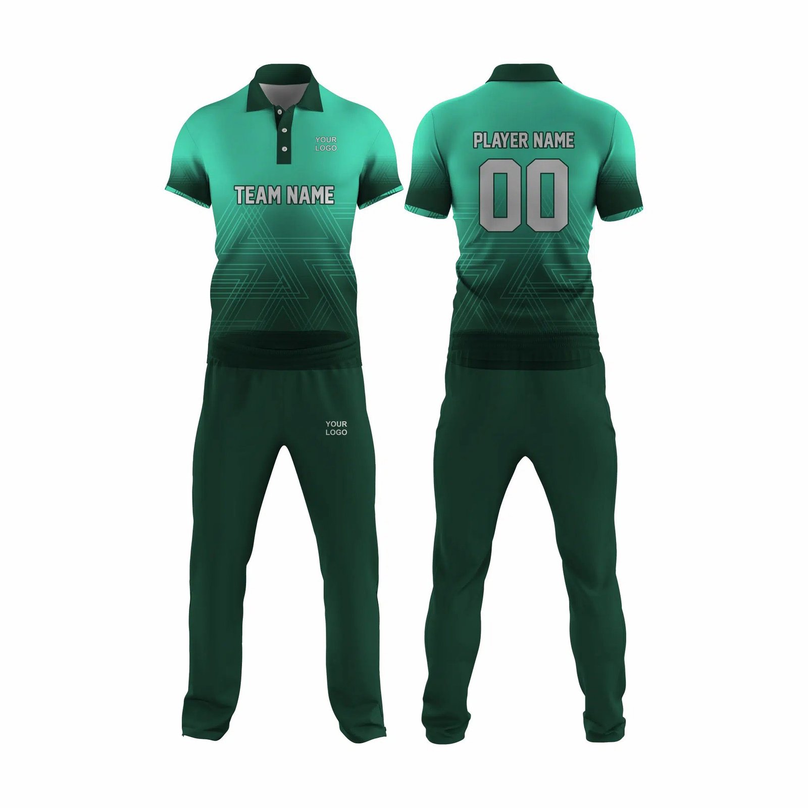 Ocean Blue Cricket Uniform