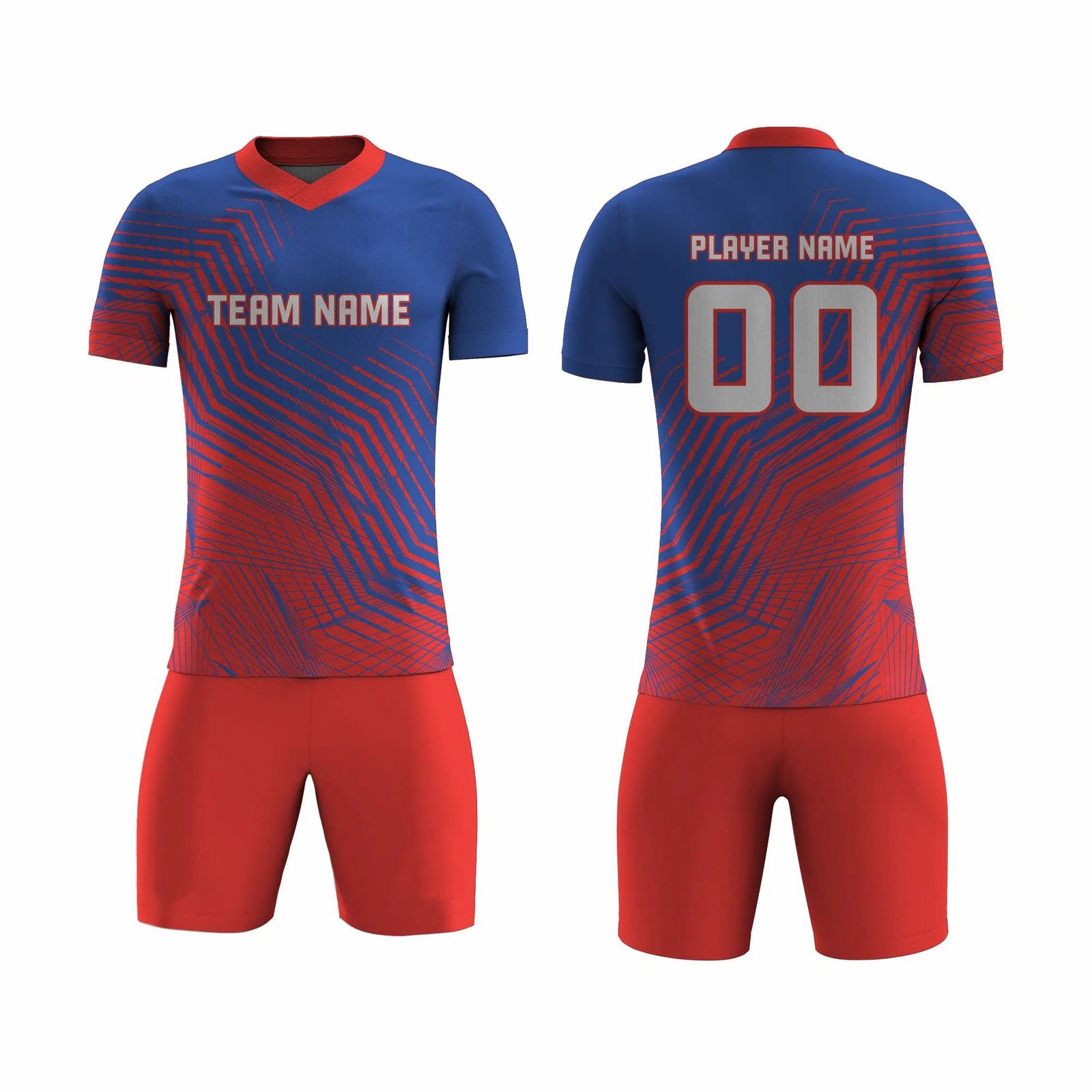 Red and Blue Badminton Uniform