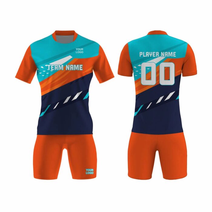 Orange and Blue Tennis Uniform