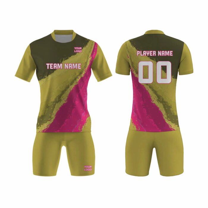 Tan and Pink Tennis Uniform