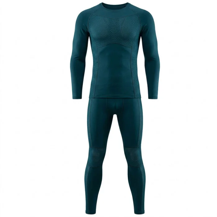 Dark Teal Thermal Layer Set