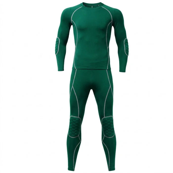 Green Athletic Base Layer Set