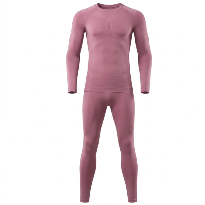 Mauve Pink Athletic Thermal Set
